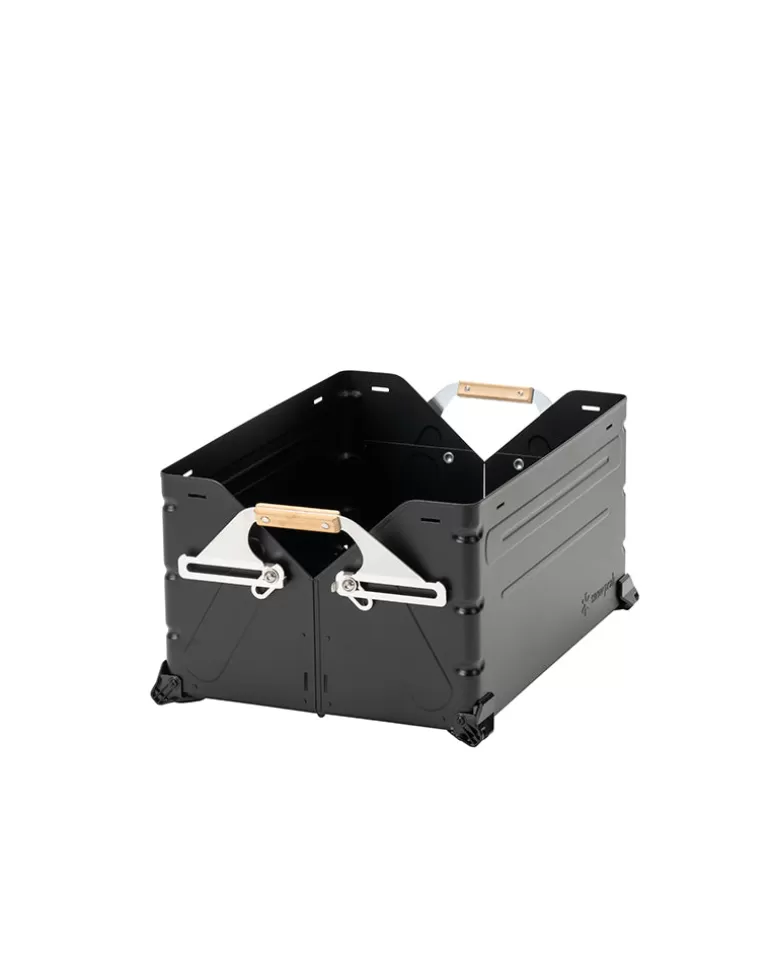 Takibi For Gathering | Storage Stands | Snow Peak Festival: Stacking Shelf Container 50 in Black