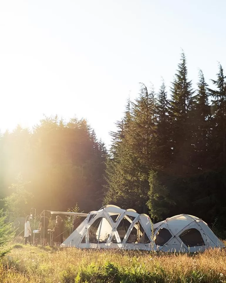 4-6 Person | 4-8 Person | Snow Peak Living Shell Long Pro. in Ivory