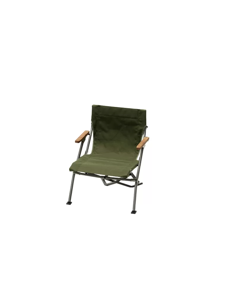 Chairs | Snow Peak Luxury Low Beach Chair in Dark Green