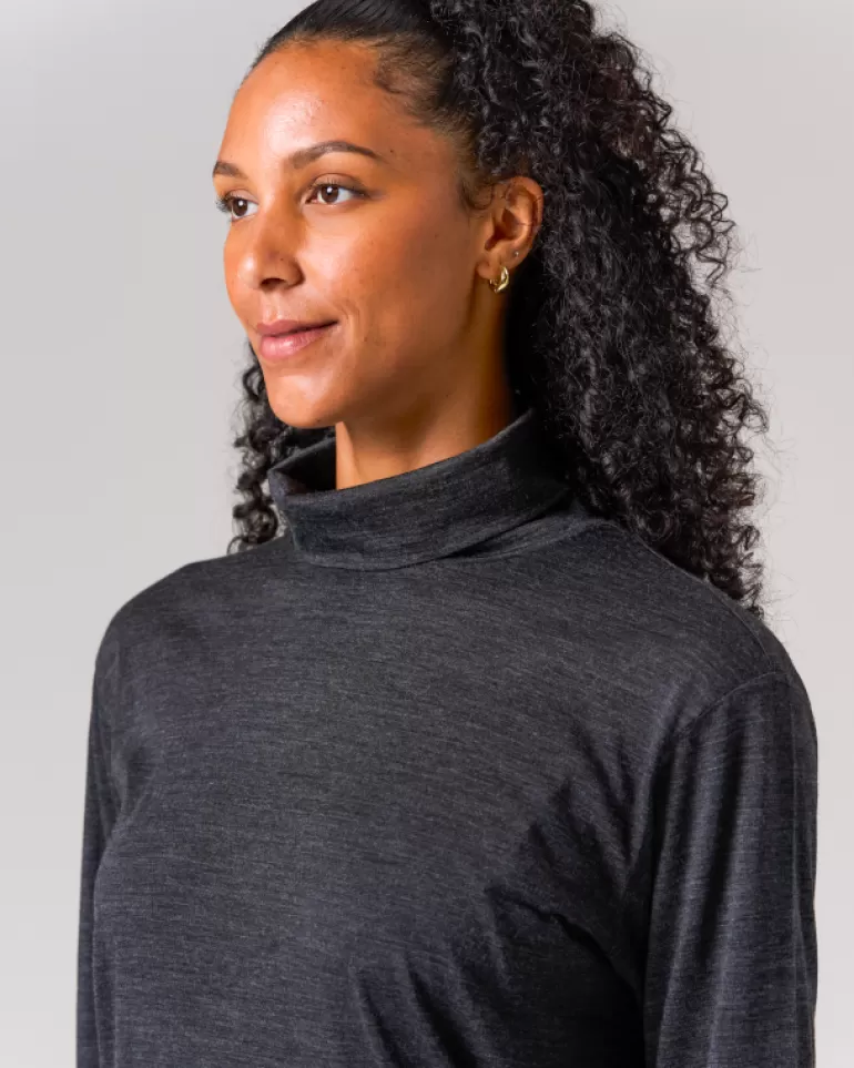 Tops | Snow Peak Merino Wool Turtleneck Long Sleeve T-Shirt