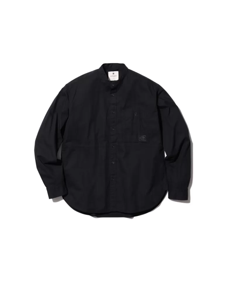 Tops | Snow Peak Organic Cotton Poplin Stand-Collar Shirt