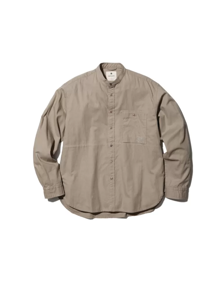 Tops | Snow Peak Organic Cotton Poplin Stand-Collar Shirt