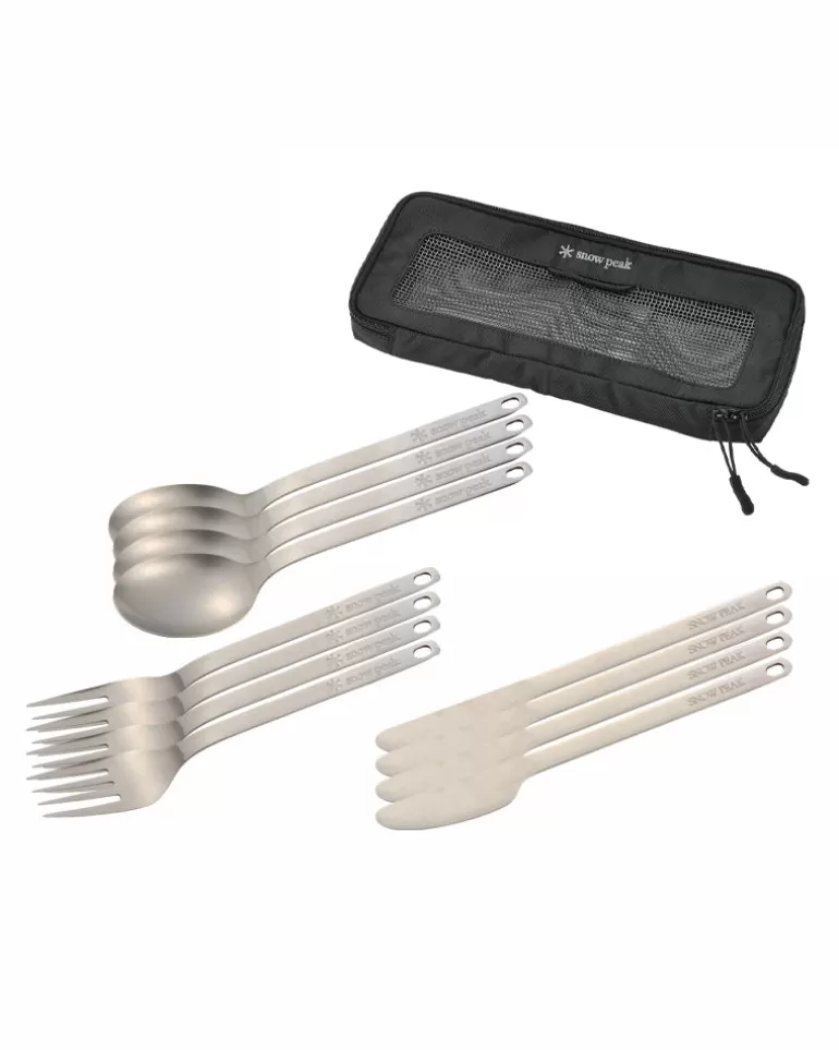 Sets & Kits | Sets | Snow Peak 12pc. Titanium Cutlery Set