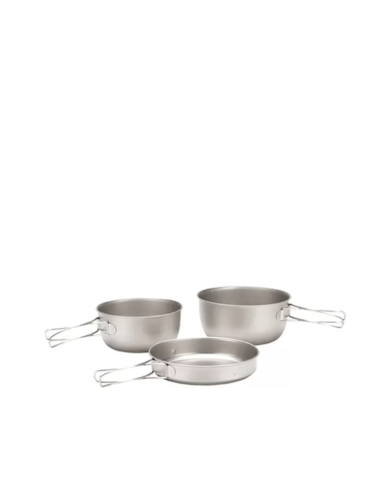 Sets & Kits | Sets | Snow Peak 3 Piece Titanium Cookset