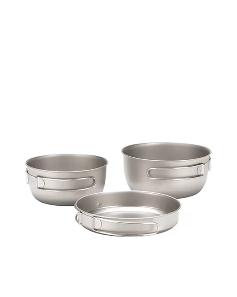 Sets & Kits | Sets | Snow Peak 3 Piece Titanium Cookset
