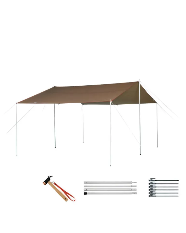 4-6 Person | 4-8 Person | Snow Peak Recta Tarp M Set