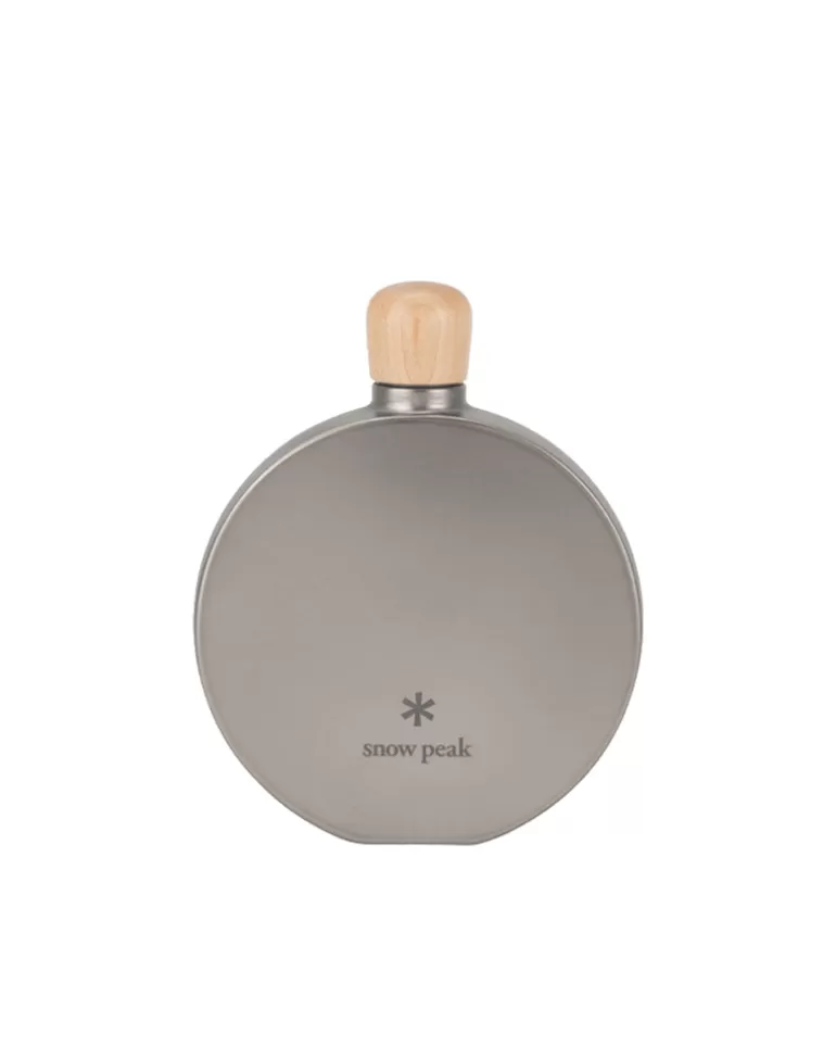 Flasks | Snow Peak Round Titanium Flask in 150 mL