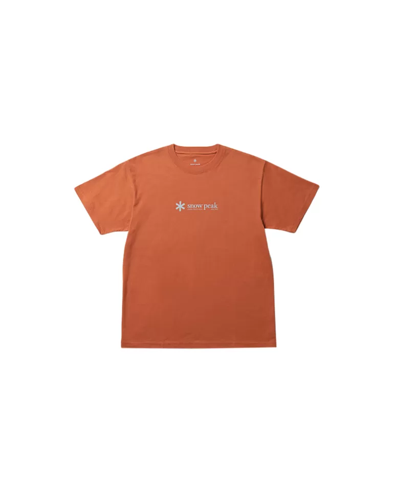 Tops | Snow Peak Soft Cotton Logo Short Sleeve T-Shirt Orange